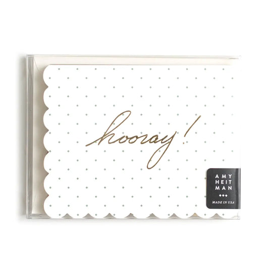 Diamond Dot Scallop Assorted Greeting Card Set