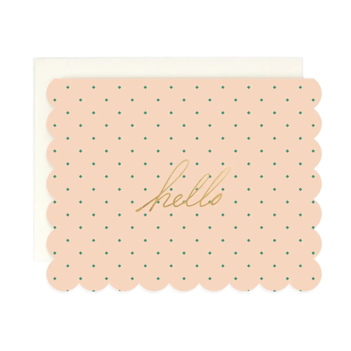 Diamond Dot Scallop Assorted Greeting Card Set