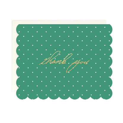 Diamond Dot Scallop Assorted Greeting Card Set