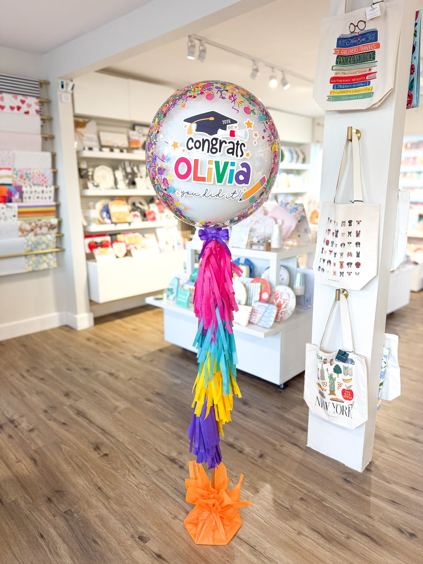 Berry Bloom Graduation Confetti Balloon