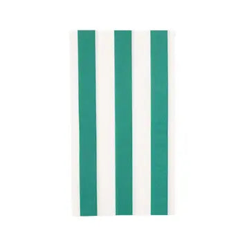 Emerald Green Cabana Stripe Guest Towels
