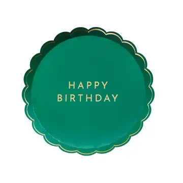 Emerald Green Signature Happy Birthday Small Plates