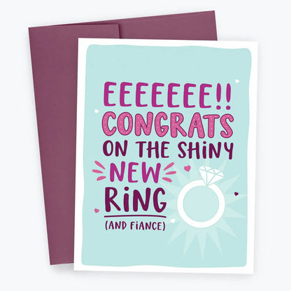 Engagement Card - Congratulations On the Ring, Funny Card