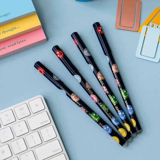 Erasable Pen Set, Spade Smiley