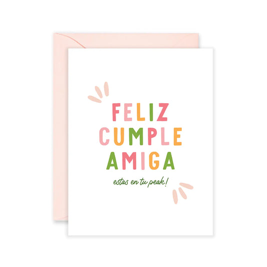 Feliz Cumple Amiga - Spanish Card & Friendship Card
