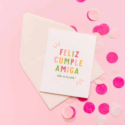 Feliz Cumple Amiga - Spanish Card & Friendship Card