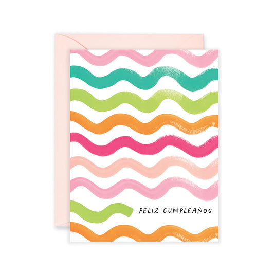 Feliz Cumpleanos Waves | Spanish Birthday Card