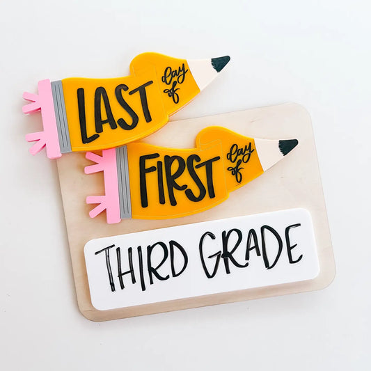 First/Last Day of School Whiteboard Sign- Pencil Pennant