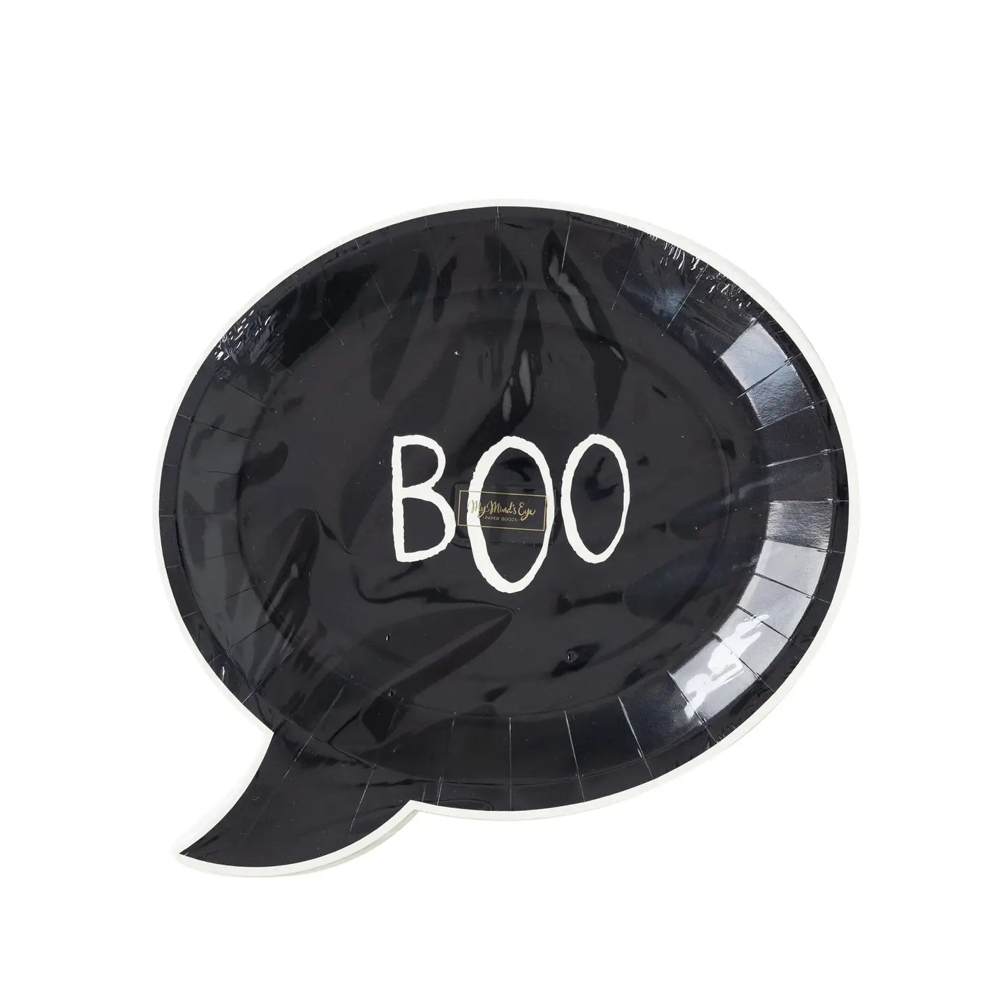 Boo! Shaped Paper Plate