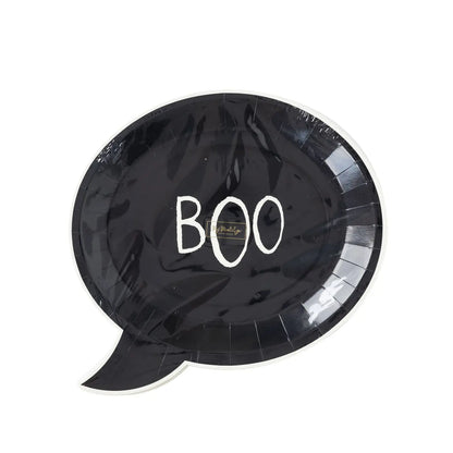 Boo! Shaped Paper Plate
