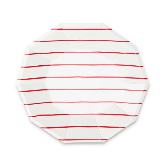 Frenchie Striped Small Plates