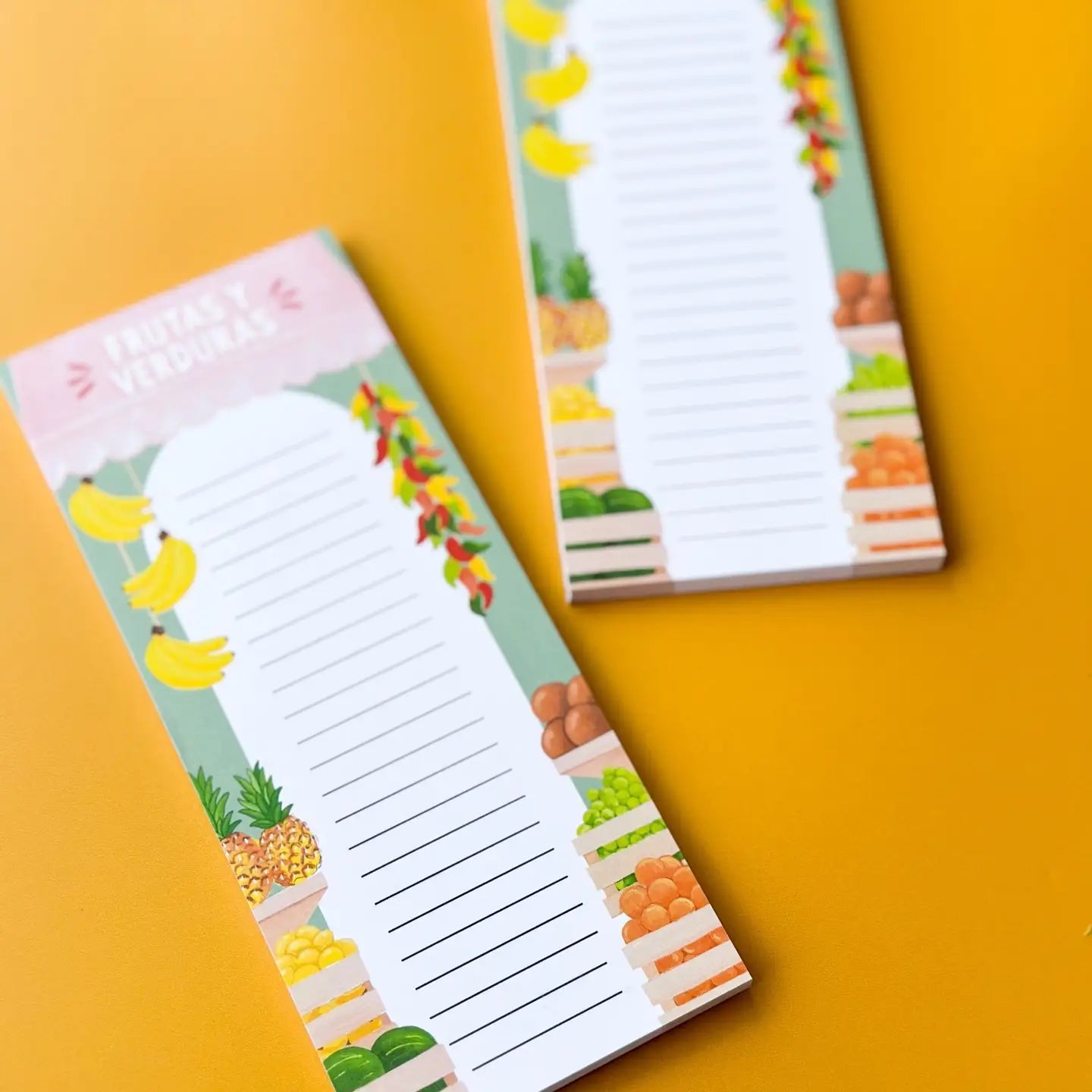 Frutas Y Verduras Notepad | Spanish Notepad | Grocery List