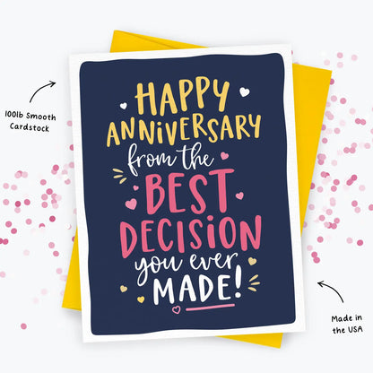 Funny Anniversary Card Husband, Wife, Boyfriend, Girlfriend