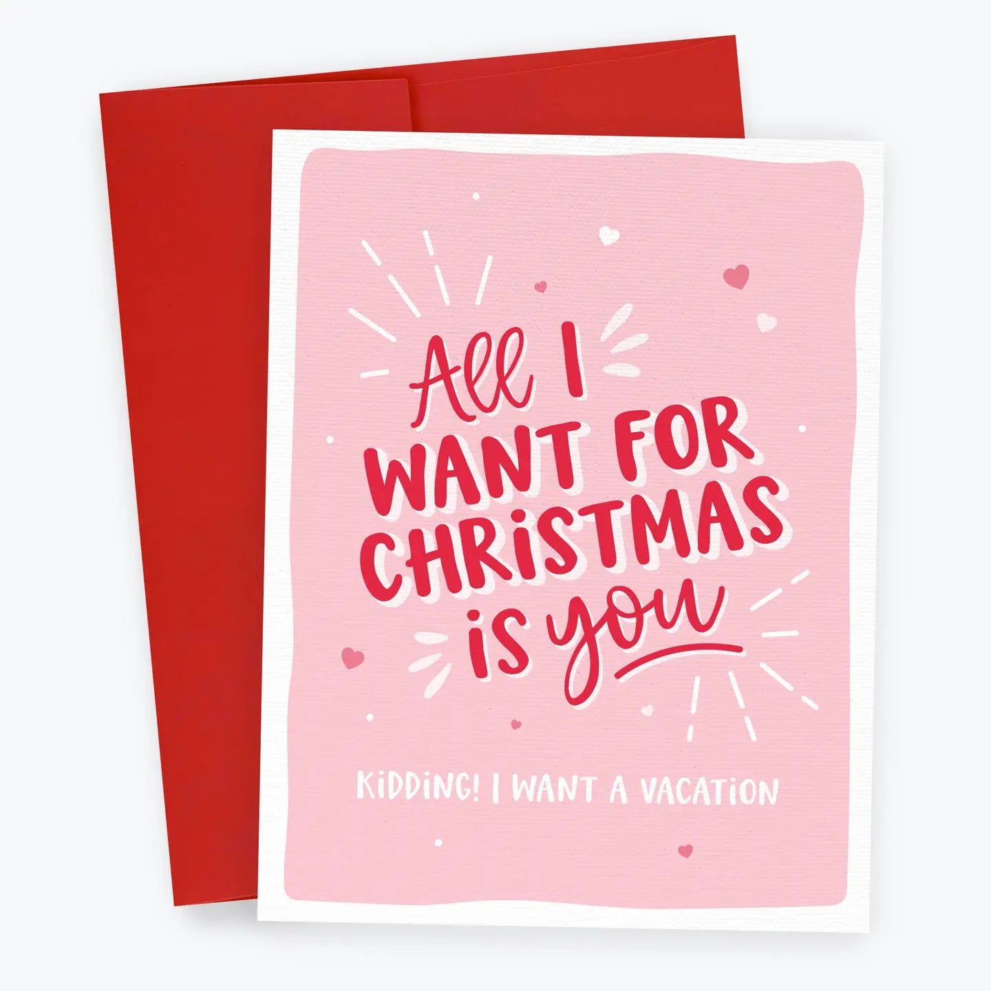 Funny Christmas Card To Spouse, Husband, Wife, All I Want