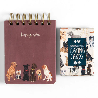 Furry Friends Dogs Playing Cards + Scorekeeping Set