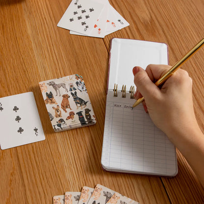 Furry Friends Dogs Playing Cards + Scorekeeping Set