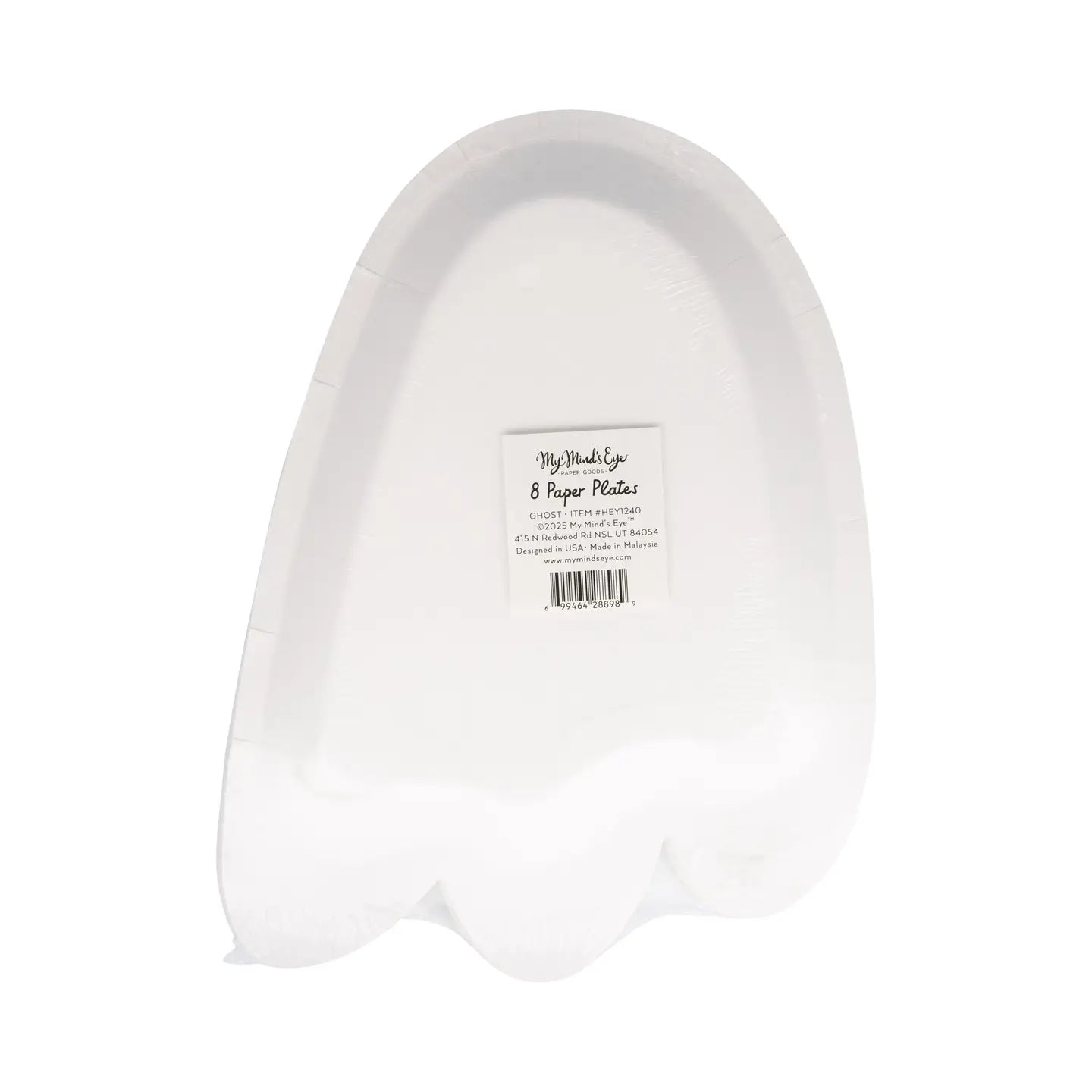 Ghost Shaped Paper Plate