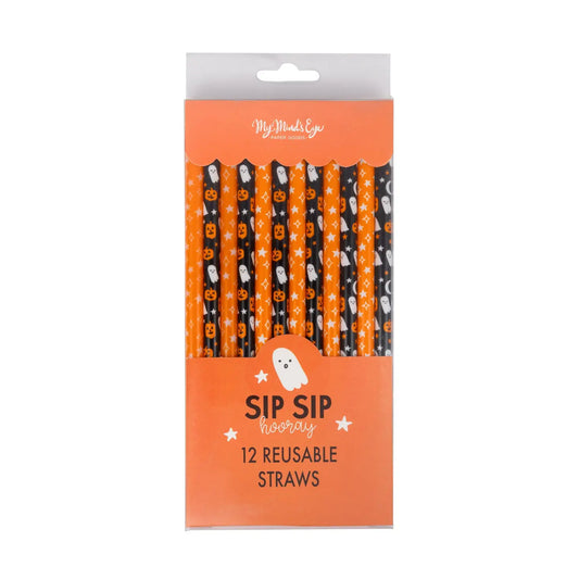 Ghosts and Jacks Reusable Straws