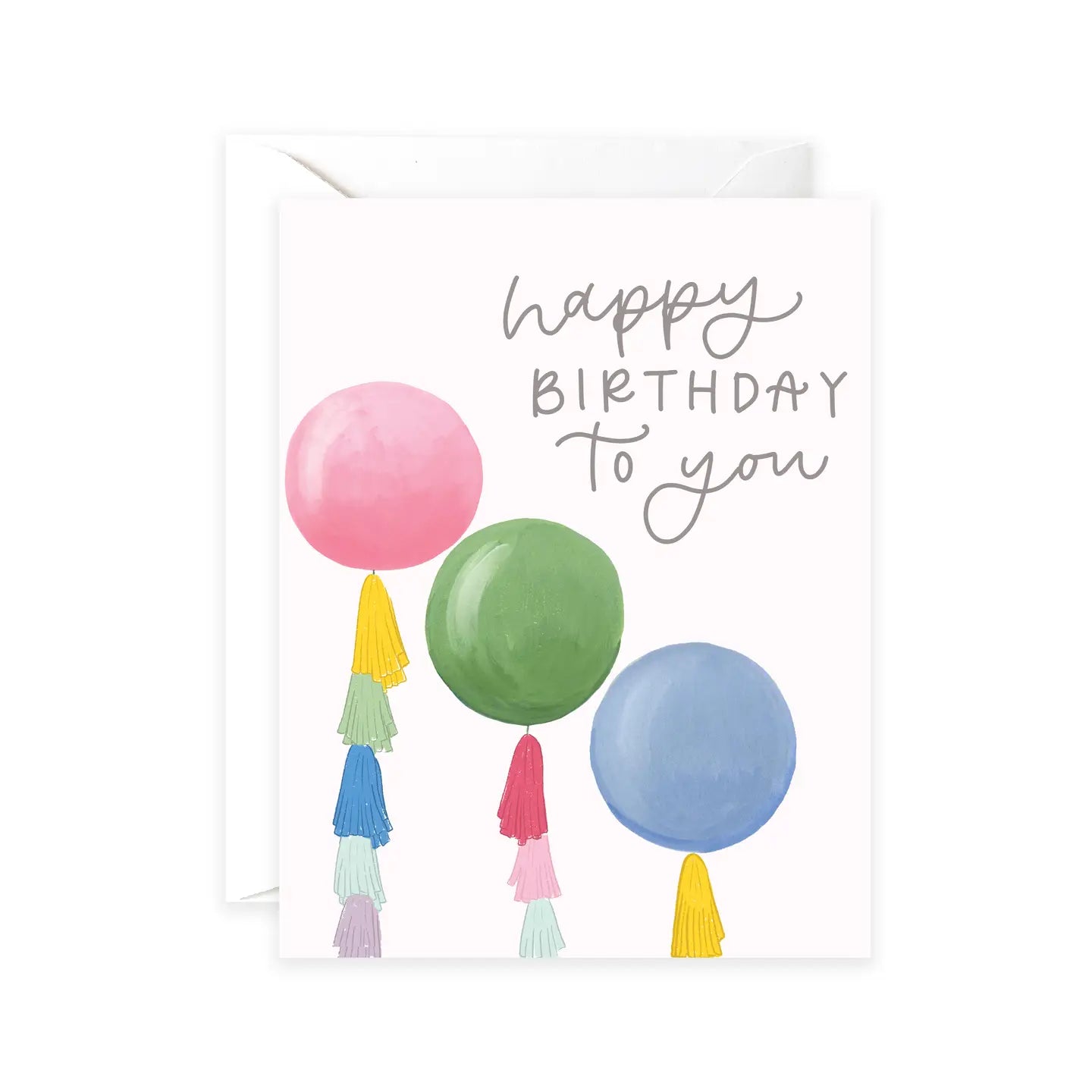 Giant Birthday Balloons Greeting Card