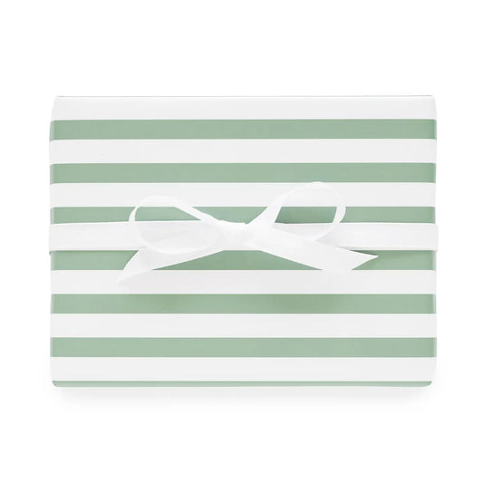 Dark Green Stripe Wrapping Paper