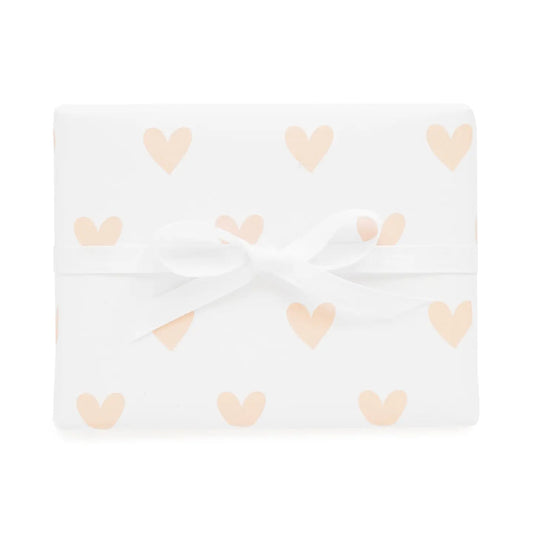 Pale Pink Heart Wrapping Paper