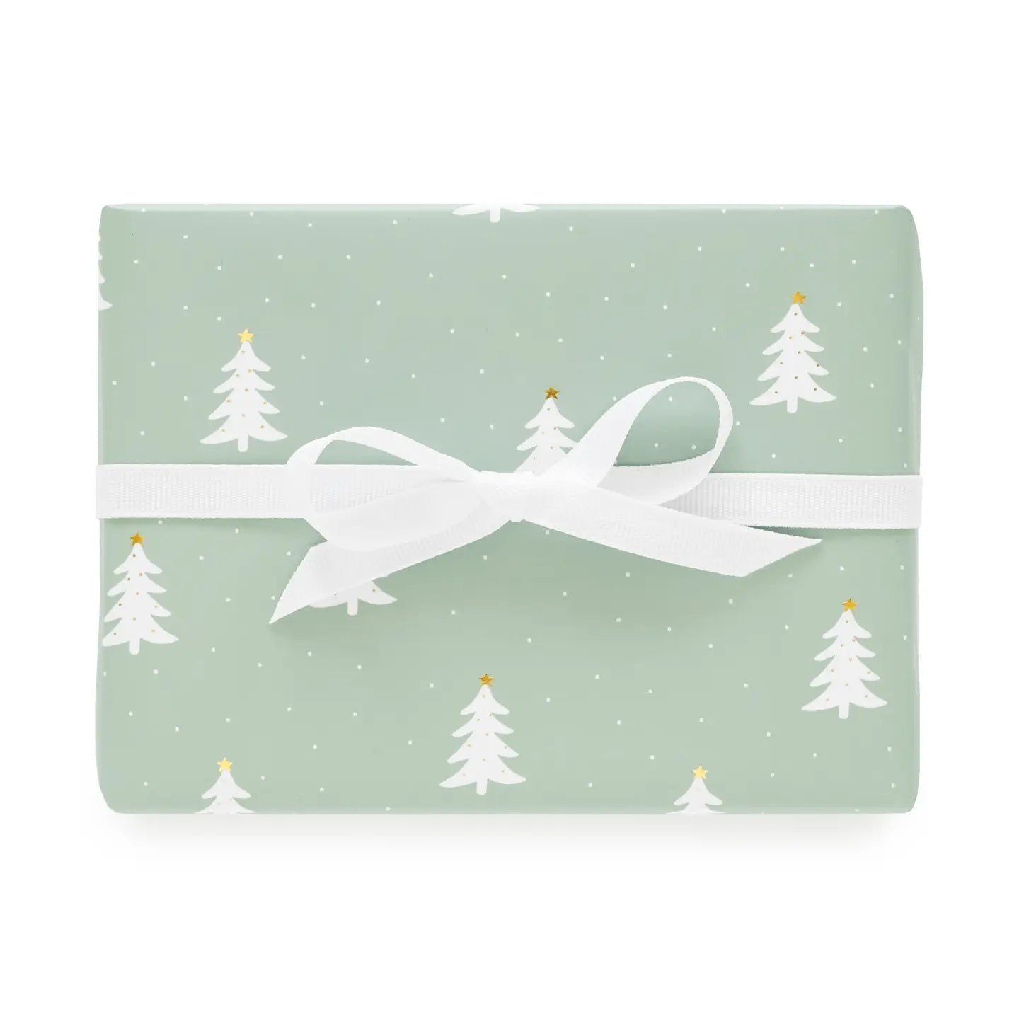 Green Christmas Tree Wrapping Paper
