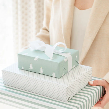 Green Christmas Tree Wrapping Paper