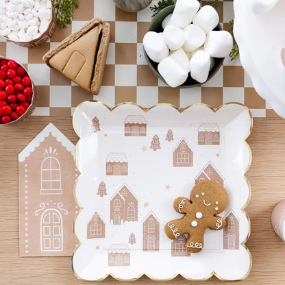 Gingerbread Tall House Dinner Napkin