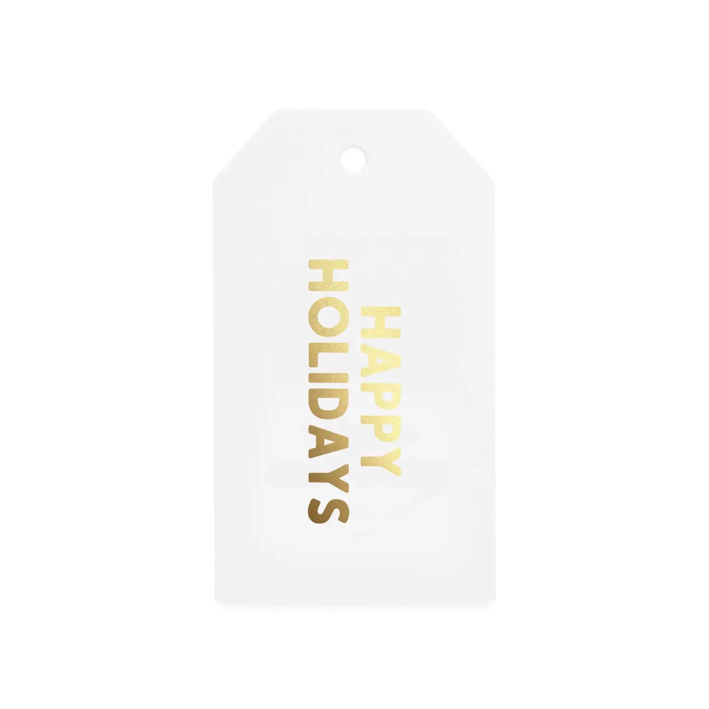 Gold "Happy Holidays" Gift Tag Set