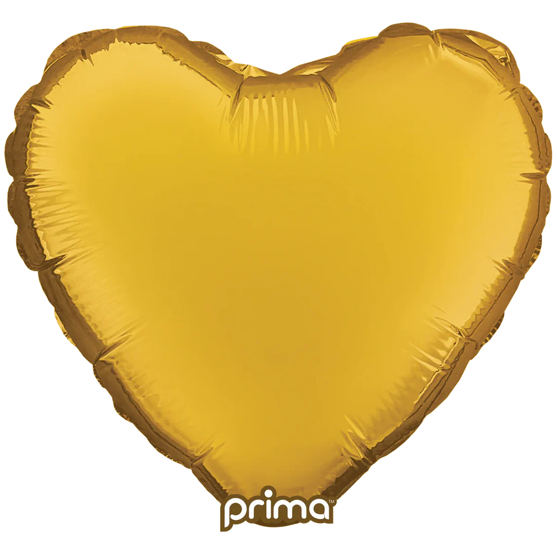 Gold Heart Foil Balloon - 18"