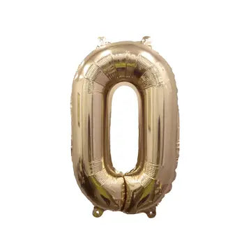 Gold Number Balloon - 32" | 0