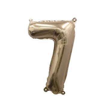 Gold Number Balloon - 32" | 7