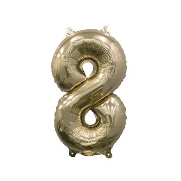 Gold Number Balloon - 32" | 8
