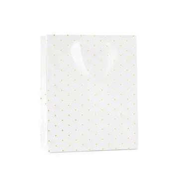 Gold Swiss Dot Gift Bags