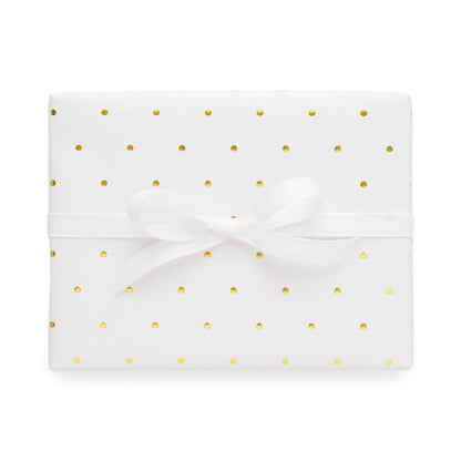 Gold Swiss Dot Wrapping Paper