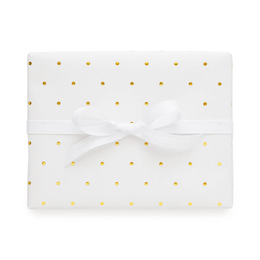 Gold Swiss Dot Wrapping Paper