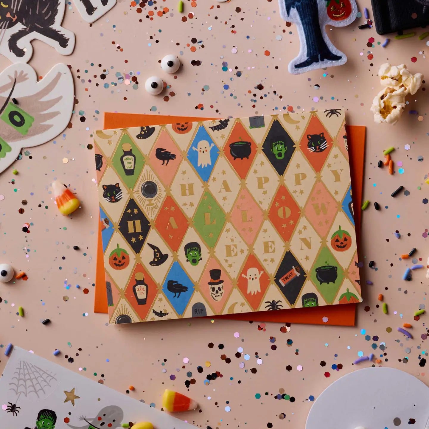 Halloween Argyle Card