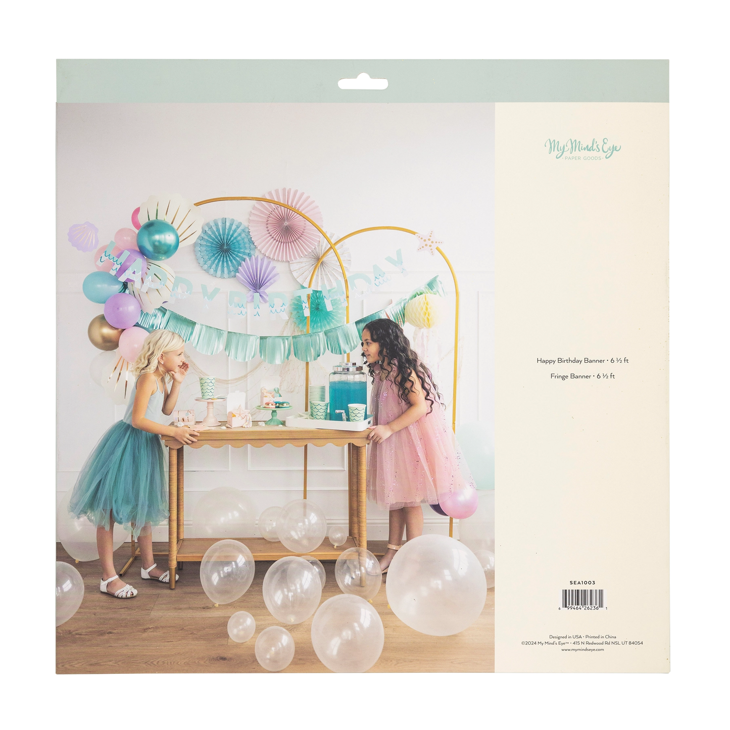 Happy Birthday Banner Set - Mermaid