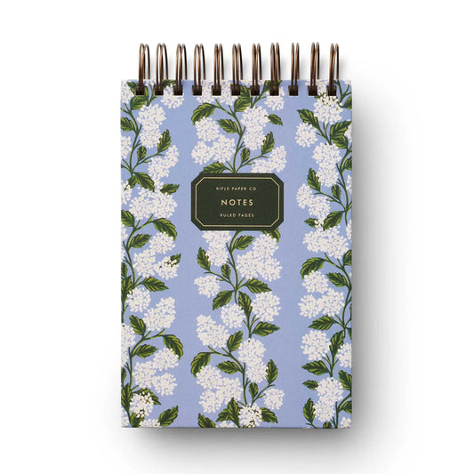 Hydrangea Desktop Spiral Notebook