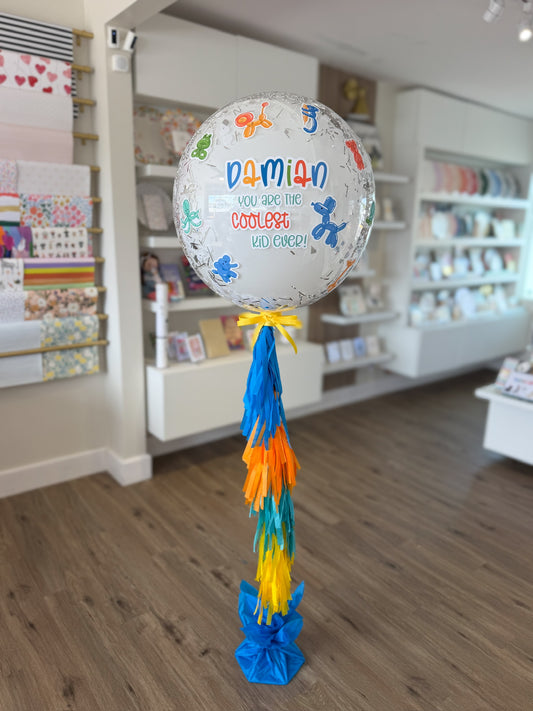 Día del Niño - Blue Confetti Balloon
