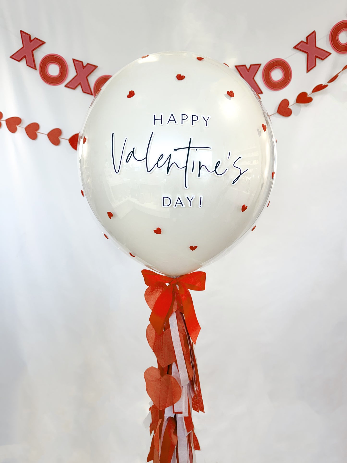 Red Felt Hearts Balloon