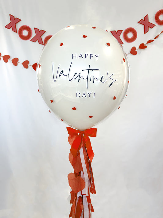 Red Felt Hearts Balloon