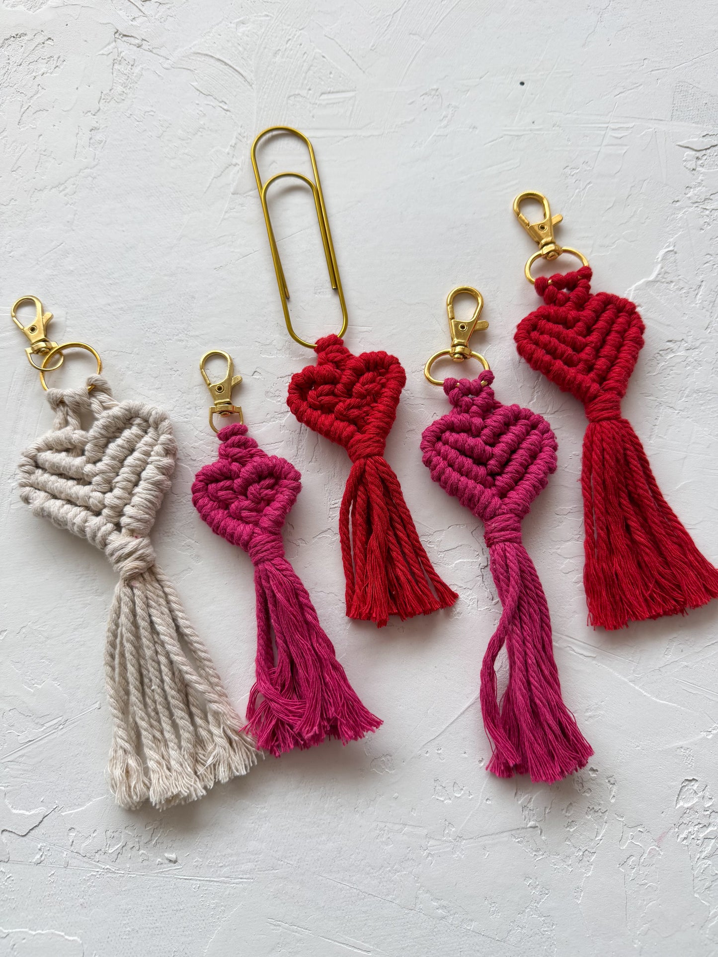 Macrame Heart Bookmark