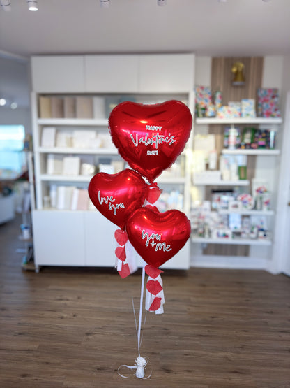 Red Heart Foil Balloon