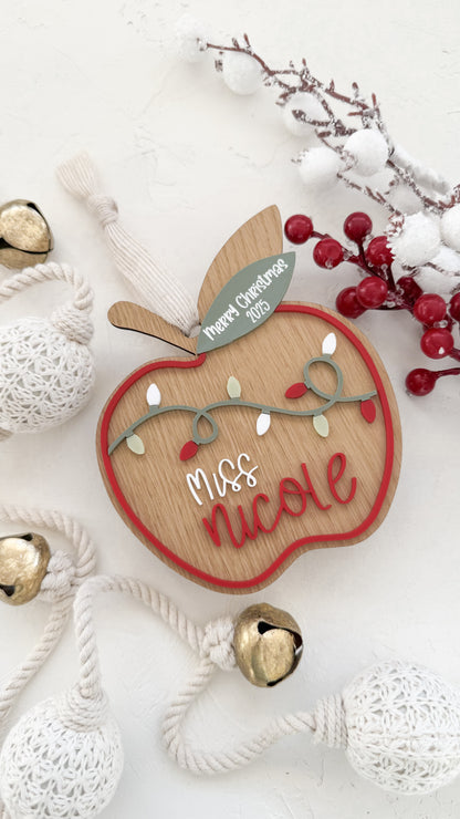 Teacher's Christmas Ornaments