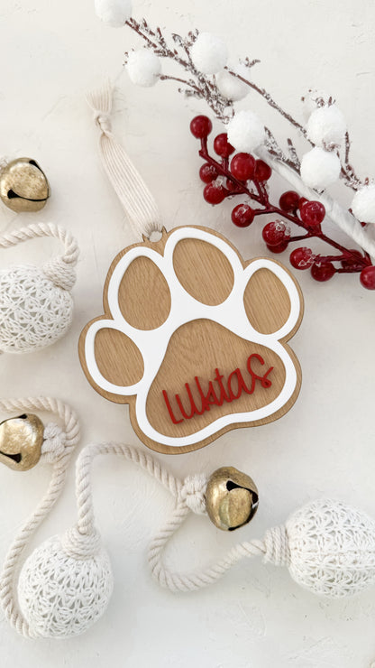 Pet Paw Ornament