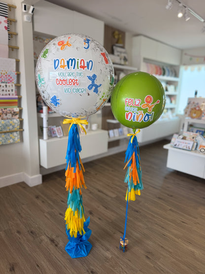 Día del Niño - Blue Confetti Balloon Bouquet