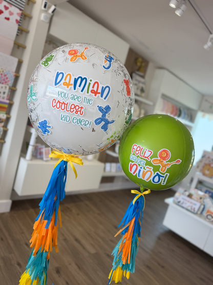 Día del Niño - Blue Confetti Balloon Bouquet