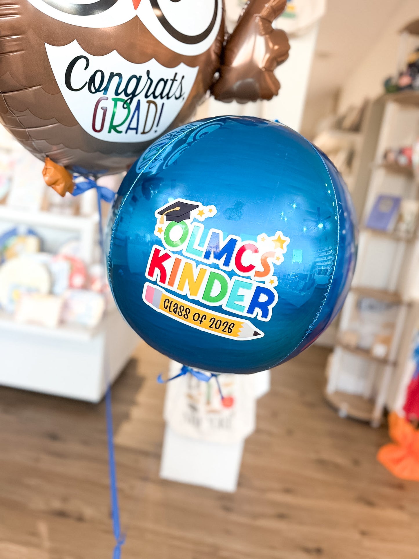 Color Pop Graduation Orbz + Grad Owl Balloon Bouquet