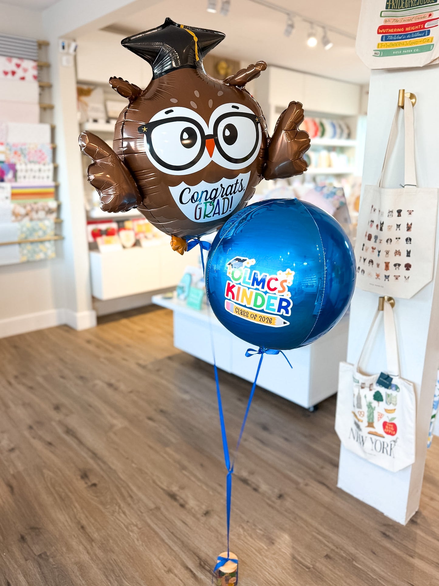 Color Pop Graduation Orbz + Grad Owl Balloon Bouquet